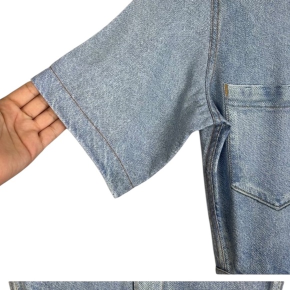 Rag and bone  XS Miramar Tulip Dress Light Wash Tencel Denim Look - Picture 10 of 14